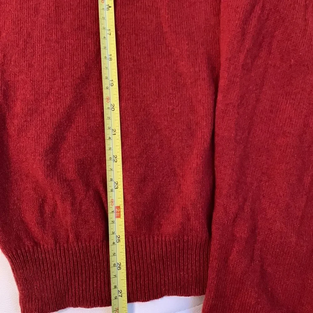Club Room by Charter Club Maroon Red Wool Men’s Sweater Size L
